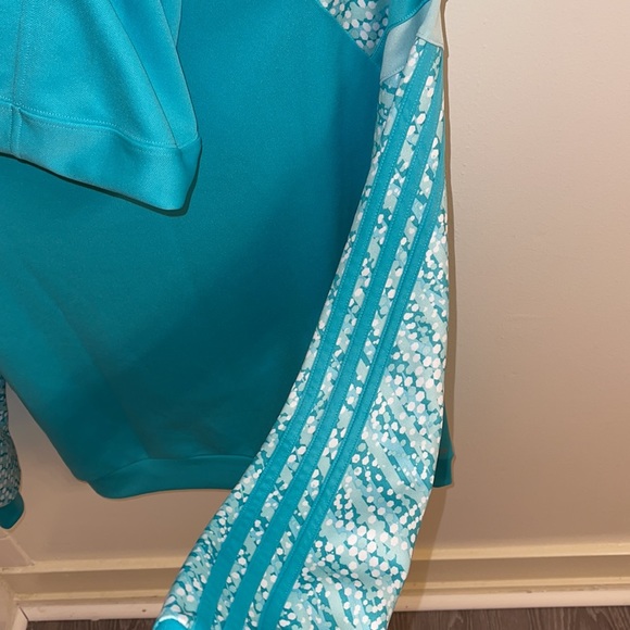 Adidas Hoodie Size L Color Blue - Picture 9 of 9